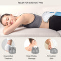 Cotsoco Handheld Neck Back Massager - Double Head Electric Full Body Massager - Deep Tissue Percussion Massage Hammer For Muscles, Arm, Neck, Shoulder, Back, Leg, Foot (Blue)