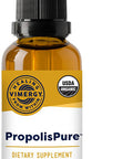 Vimergy Organic PropolisPure Liquid Extract, 57 Servings Supports Immune, Heart & Oral Health USDA Organic Standardized Propolis Tincture from Honeybees Antioxidant- Gluten-Free & Paleo (115 ml)