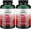 Swanson Garlic with Vitamin E Hawthorn Berry & Cayenne 120 Capsules (2 Pack)