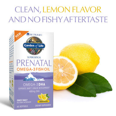 Garden of Life Prenatal Dha Omega 3 Fish Oil - Minami Natural Prenatal 60 Softgels