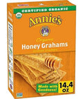 Annie's Organic Friends Bunny Grahams, Chocolate Chip, Chocolate, and Honey Baked Graham Snacks, 11.25 oz