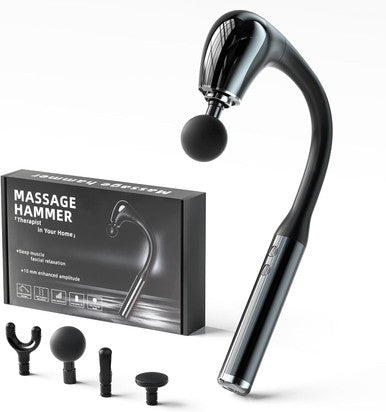 Massage Gun Extension Handle For Deep Massage Of The Back To Relieve Deep Tissue Pain In The Muscles, Four Massage Heads &Five Adjustable Speeds Fitness Person Friendly
