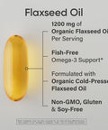 Sports Research Extra Strength Flaxseed Oil Softgels 1242Mg - Plant Based Omega-3 Fish Oil Alternative For Women & Men - Non-Gmo Verified, Soy & Gluten (200 Count)