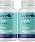Bestvite 7-Keto 100mg DHEA (120 Vegetarian Capsules) (2-Pack) - No Stearates