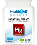 Health4All Magnesium Citrate 750mg 90 Capsules (V) (225mg Elemental Magnesium) Purest