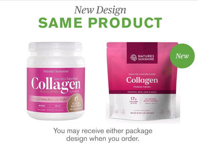Nature'S Sunshine Collagen Powder Type I and III Grass Fed and Pasture Raised Premium Bovine Collagen Peptides 18 Oz