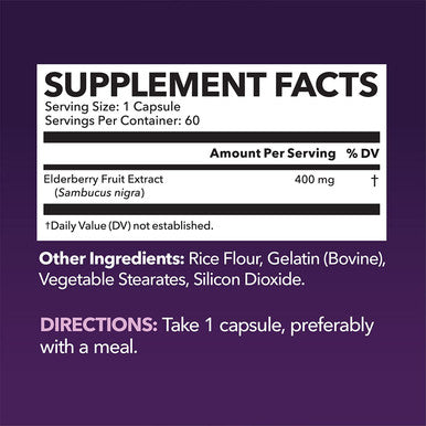 Elderberry Gummies with Zinc and Vitamin C Herbal Supplements and Elderberry Capsules for More Potent Antioxidant Support Both as Immune Defense