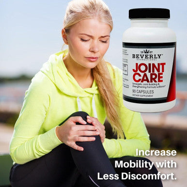 Beverly International Joint Care 90 Capsules. All Over Joint Support. 3-Stage Building Formula with Glucosamine Chondroitin MSM Hyaluronic Acid Increase Mobility with Less Discomfort.