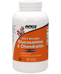 NOW Foods Extra Strength Glucosamine and Chondroitin Sulfate, 240 Tablets