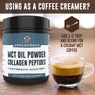 Left Coast Performance Keto Vanilla MCT Collagen Powder and Keto Unflavored MCT Collagen Powder