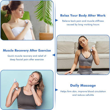 Fascia Massage Tool For Cellulite Trigger Point And Muscle Knots Relief 3-In-1 Myofascial Release Tool For Neck Back Psoas Butt Thighs And Deep Tissue