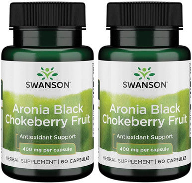 Swanson Full Spectrum Aronia (Chokeberry) 400 Milligrams 60 Capsules (2 Pack)