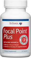 Dr. Stephen Sinatras Focal Point Plus Fastacting Cognitive Supplement For Better Focus Shortterm Memory And Attention Plus Heart Brain And Mood Health Support