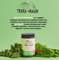 Terra Origin Superfoods Greens Immune Defense And Digestive Support | Probiotics, Organic Vegetables, Digestive Enzymes | Non-Gmo, Gluten-, Dairy , Vegan | 30 Servings | Coffee Flavor