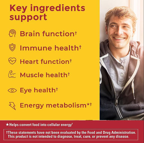 Nature Made - Advanced Multi Gummies Supplement For Him With Magnesium And Calcium - Mixed Berry Flavor 195 Ct Plus Bonus 2 Sugar Free White Peach Hydration Sticks