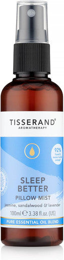 Tisserand Aromatherapy - Sleep Better - Pillow Mist Sleep Spray - Lavender, Jasmine & Sandalwood Essential Oils - 100 Percent Natural Pure Essential Oils - 100 Ml (Packaging May Vary)
