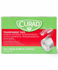 Curad CUARD Tear-to-Fit Clear Plastic Tape 2 Inch x 10 Yards per Roll Box of 8