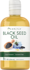Carlyle Blackseed Oil | 8 Fluid Ounces | Cold Pressed & Solvent Free | Vegetarian, Non-GMO, and Gluten Free Supplement