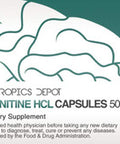 Acetyl LCarnitine Capsules 500mg 180 Count HCL Form Energy Supplement Supports Mitochondrial Function ALCAR HCL