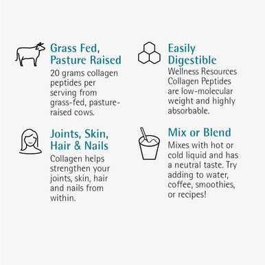 Collagen Peptides Pasture Raised Grass Fed 100 Collagen Protein Hydrolyzed Type I and III Collagen Peptides Powder Unflavored 500 Grams/ 17.6 Ounces