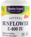Healthy Origins Sunflower Vitamin E-400 IU, 120 Softgels