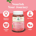 Natures Craft Vegan Prenatal Gummies for Women - Gummy Prenatal Vitamins for Women with Iron Folic Acid and Superfruit Blend - Chewable Prenatal Vitamins for Women Gummy Formula (Pineapple Mango) - 40 Day Supply
