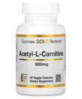California Gold Nutrition Acetyl-L-Carnitine, 500 Mg, 60 Veggie Capsules