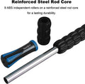Yansyi Muscle Roller Stick For Athletes - Body Massage Stick - Release Myofascial Trigger Points Reduce Muscle Soreness Tightness Leg Cramps & Back Pain For Physical Therapy & Recovery (Blue 1)