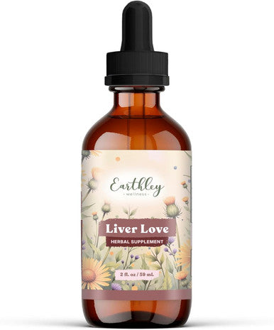Earthley Wellness Liver Love Herbal Liver Health and Detox Support Natural Liver Function Support All Natural Organic Ingredients Like Turmeric Root Dandelion Root
