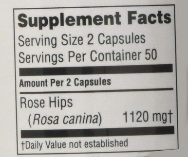 Nature'S Sunshine Rose Hips, 100 Capsules, Kosher | Supports Immunity, Natural Source Of Vitamin C, Contains Beneficial Bioflavon