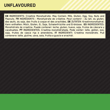 Optimum Nutrition Micronised Creatine Powder 100% Pure Creatine Monohydrate Powder For Performance And Muscle Power Unflavoured Shake 186 Servings 634 G