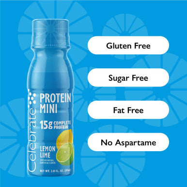 Celebrate Vitamins Mini Protein Drinks - Ready To Drink, 15G Complete Protein, Bcaas Amino Acids And Hydrolyzed Collagen - Zero Carbs, Gluten , Sugar , & Fat - Crangrape, 3 Fl Oz Each (6Pk)