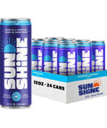 Sunshine Sparkling Energy Drink, Variety Pack with Daily Essential Vitamins, 360mg of Electrolytes, 70mg of Natural Caffeine, 12 Fl Oz (Pack of 12)