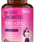 Probiotics For Women Digestive Health, Womens Probiotic For Gut Health With D-Mannose & Cranberry, 100 Billion Cfus For Skin