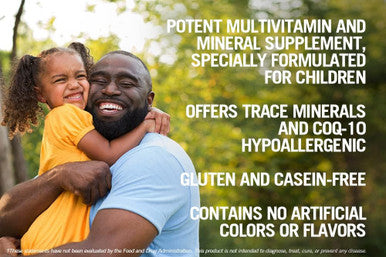 Kirkman - Children S Multivitamin & Mineral Capsules - 120 Capsules - Potent Broad Spectrum Vitamin/Mineral Supplement - With Coenzyme Q-10 - No Artificial Colors Or Flavors