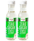 Wholesome Yum Keto Simple Syrup - Skinny Sugar Free Simple Syrup With Monk Fruit & Liquid Allulose - Natural Sweetener For Drinks, Cocktails, Coffee, & Cooking - Low Carb (12 fl oz, 2 Pack)