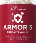 Eu Natural Armor 3 Astragalus Pure 1000 Mg Healthy Immune System Function Supports Stress Respiratory Support Potent Strength for Seasonal Protections Full-spectrum & Standardized 60 Count Soft Capsules