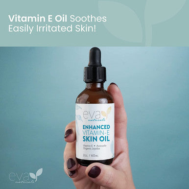Eva Naturals Vitamin E Oil for Skin Care Vitamin E Oil for Skin Vitamin E Oil for Skin Scar XL 2 Oz.