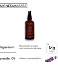 The Nue Co. Magnesium Ease Skin Spray for Muscle Pain Tension Relief with Lavender Arnica Oil High Absorption Sports Recovery Relax Vegan ParabenFree NonToxic 60ml