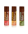 Desert Essence Lip Rescue Moisturizing, Ultra Hydrating, and Therapeutics Bundle - .15 Ounce Each - Vitamin E - Jojoba Oil - Aloe Vera - Relief & Softness