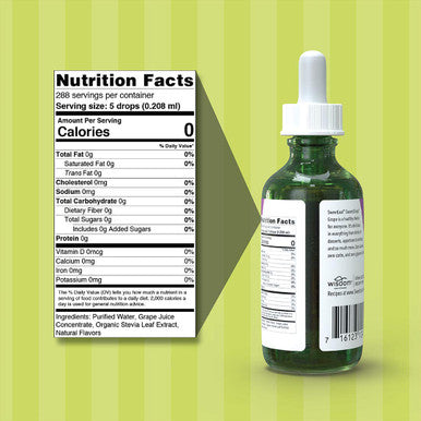 Sweetleaf Sweet Drops Liquid Stevia Sweetener Grape 2 Ounce