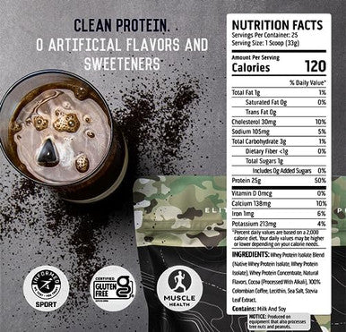 Ascent 100% Whey Protein Powder, Mocha Cold Brew 1.8 Lb & Creatine Monohydrate Powder, Unflavored 45 Servings