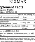 Wellgenix BioAvailable Sublingual B12 B6 Folate Vitamin Formulated for High Absorption Nutritional Multivitamin Supplement (60 ct) 1 Pack