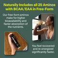 Unbroken Amino Energy Tablets With All 9 Eaa & Bcaa Amino Acids In Free-Form, Amino Acids Supplement For Faster Recovery & Less Muscle Soreness, Post & Preworkout For Men & Women,10 Serv. Lemon/Lime.