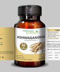 Organic Ashwagandha 900 MG 60 Vegan Capsules Premium Ayurvedic