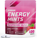 Energy Caffeine Mints Caffeine + L-Theanine + B Vitamins Caffeinated Mints With 60Mg Caffeine Per Serving Delicious Sugar Energy Mints (Raspberry Rush, 100 Count)