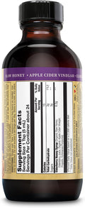 Honey Gardens Elderberry & Honey Immune Syrup - Black Elderberry Syrup For Adults & Kids Natural Throat Defense Wellness Supplement With Propolis & Organic Apple Cider Vinegar - 8 Fl Oz
