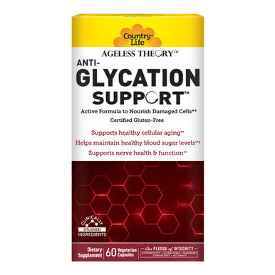 Country Life Ageless Theory Anti-Glycation Support 60 Vegcaps
