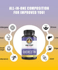 Ancient Bliss Quercetin With Bromelain | Quercetin 1000Mg Bromelain 200Mg Per Serving | Supports Immune System, Joint Health, Respiratory Health & Overall Well-Being 120 Capsules