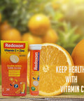 Redoxon Vitamin C Tablets | Orange Flavor, Effervescent Double Action Supplement of Vitamin C and Zinc for Immune System Support, Healthier Lifestyle, and More Energy; 3-Pack of 20 Tablets